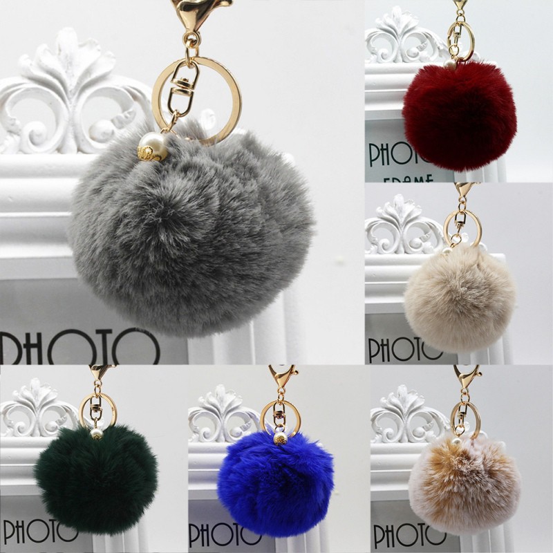 Móc Khóa Đính Ngọc Trai Nhân Tạo Xinh Xắn