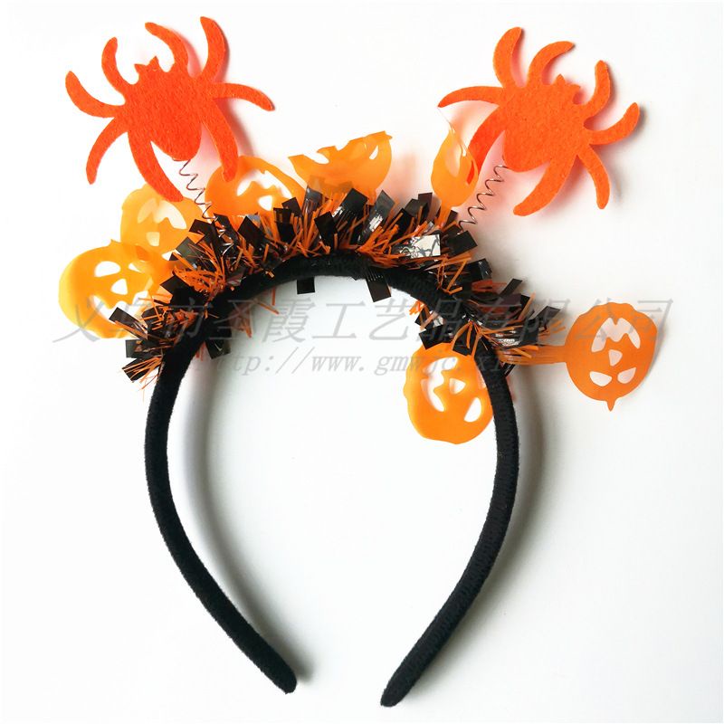 Cài tóc bờm tóc hoá trang Halloween hình bí ngô/phù thủy/bộ xương/con nhện