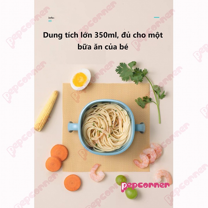 Bát ăn dặm 2 trong 1 cao cấp hít dính tốt kèm công dụng đựng snack cho bé