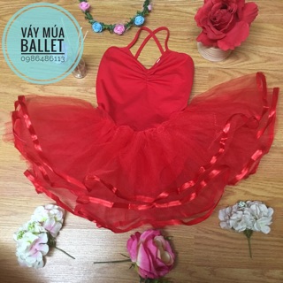 Váy múa ballet hai dây (có sỉ từ 5c)