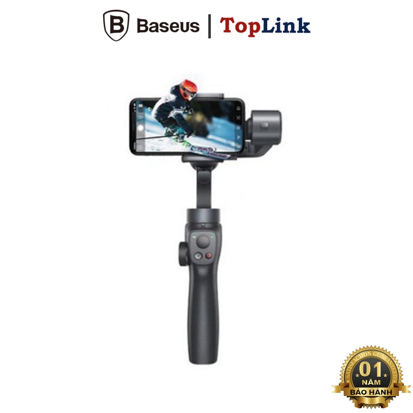 [CHÍNH HÃNG] Gậy Chụp Ảnh Selfie Bluetooth Không Dây Baseus Handheld Gimbal Stabilizer Control Smartphone Với 3 Trục Gim