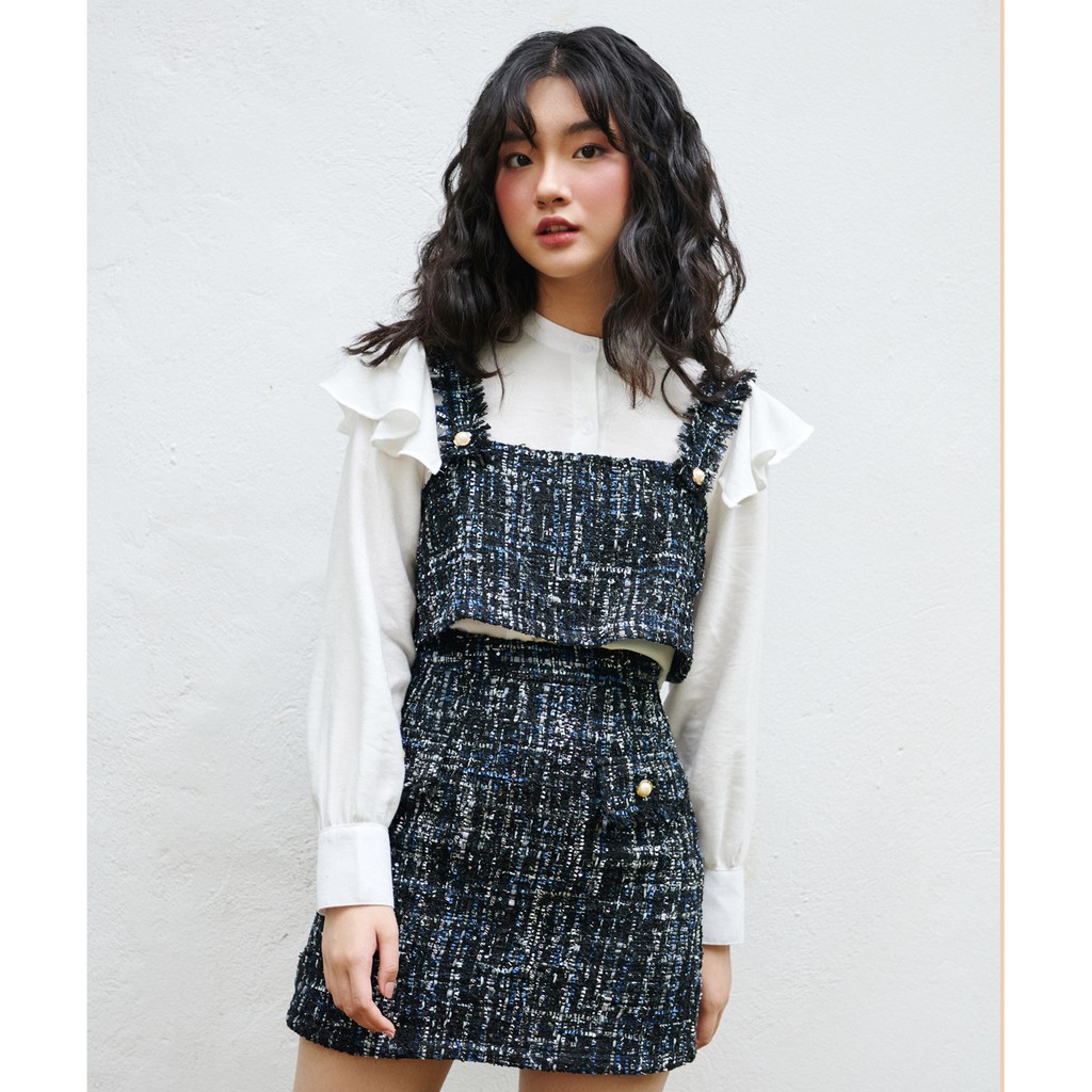 [Mã FASHION10KP giảm 10K đơn 50K] BLEUBIRD Chân váy tweed MADELINE SKIRT | BigBuy360 - bigbuy360.vn