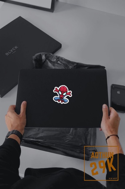 SET 5 STICKER SPIDERMAN DÁN TRANG TRÍ ĐIỆN THOẠI LAPTOP VALI MŨ BẢO HIỂM PHỤ KIỆN