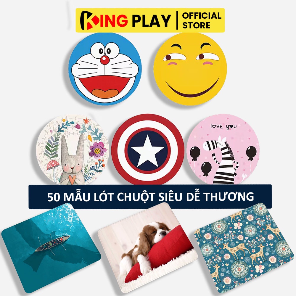 Lót chuột hình tròn chữ nhật siêu dễ thương – 50 mẫu Pad chuột cute nhiều họa tiết cho PC Laptop Văn Phòng, Chơi game