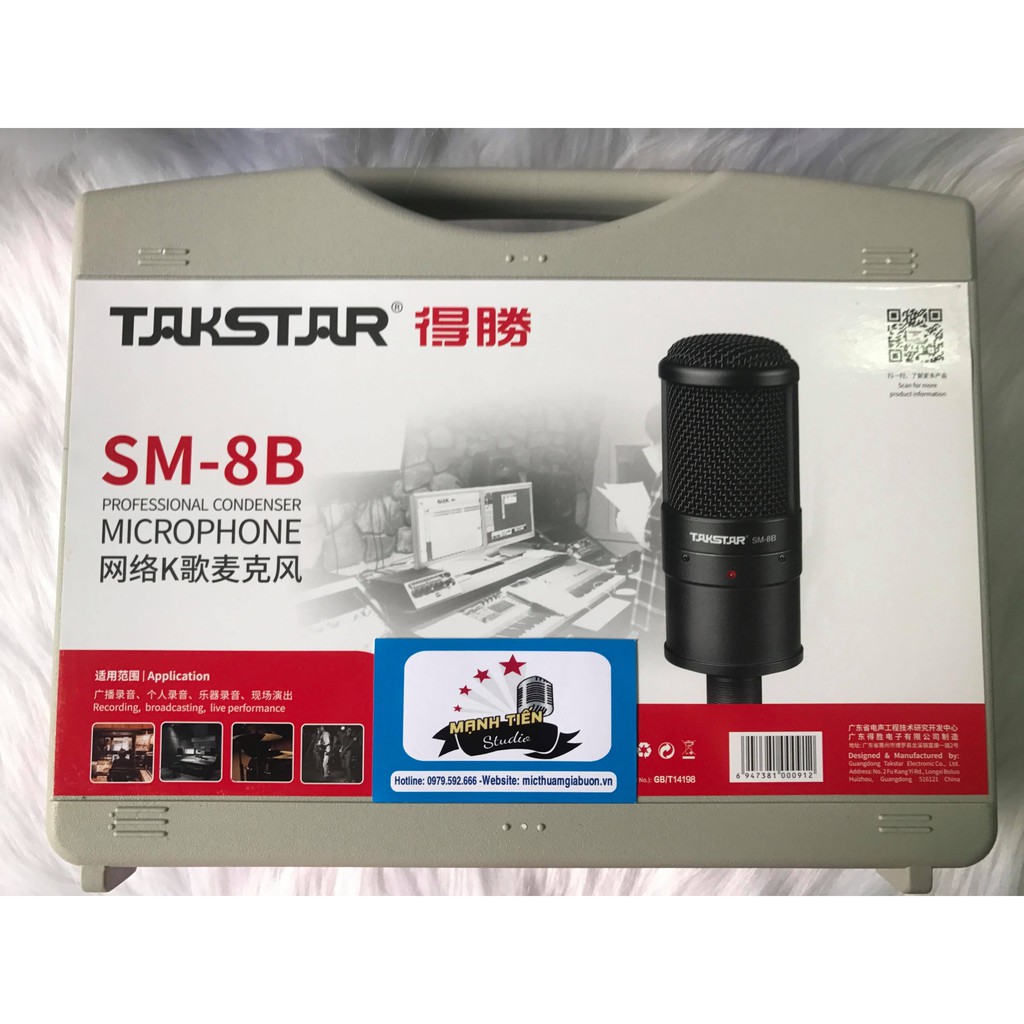 [Mã 154ELSALE2 giảm 7% đơn 300K] Mic thu âm Takstar SM-8B - SM8B chất lượng âm thanh tuyệt đỉnh