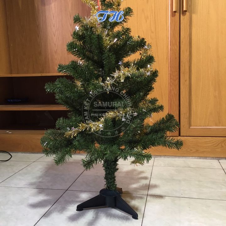 Cây thông noel mini để bàn 90cm trang trí giáng sinh tặng kèm dây kim tuyến, ngôi sao đỉnh hàng việt nam chất lượng cao