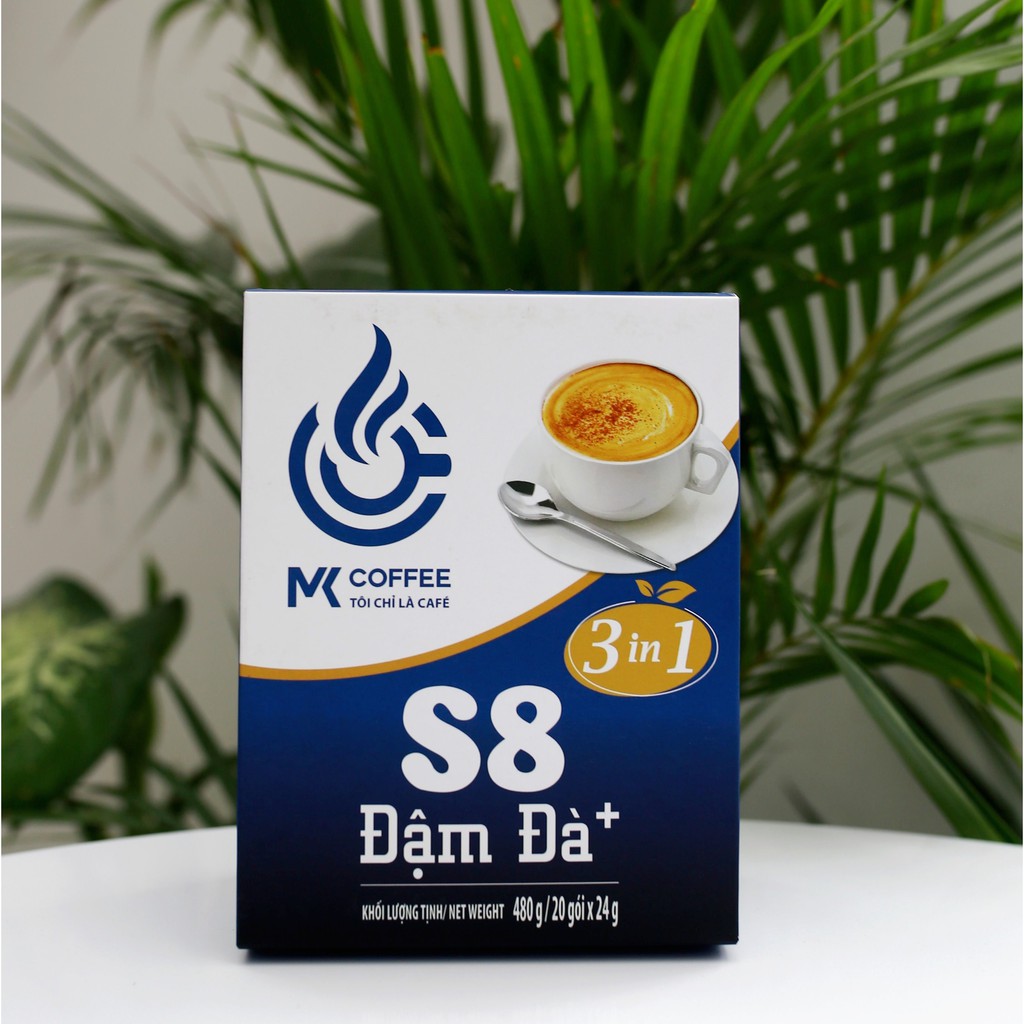 Cafe hòa tan S8 3in1 đậm đà - Hộp 20 gói