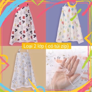 Ninikids: Khăn choàng che bé bú cotton ( Có 2 lớp và 1 lớp) đồ dùng sơ sinh, đồ dùng mẹ và bé