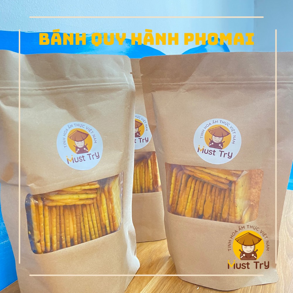 Bánh Quy Hành Kẹp Phô Mai Đặc Biệt - Must TrY - Tinh Hoa Ẩm Thực Việt