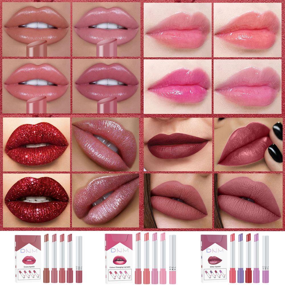 LAY Set 4 Son Lì Chống Nước Chống Dính Cốc Thay Đổi Màu Sắc Theo Nhiệt Độ Độc Đáo