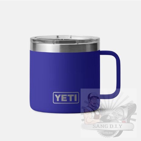 Ly Giữ Nhiệt YETI 'USA' Có Tay Cầm, Thép Không Gỉ Chính Hãng - Mug 14oz Nắp Magslider