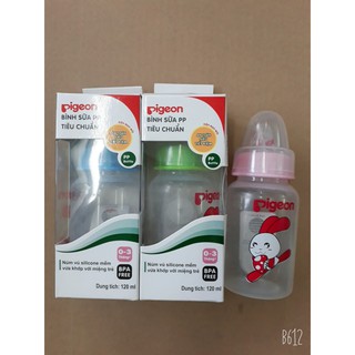 Bình sữa pigeon cổ hẹp 120ml - cens