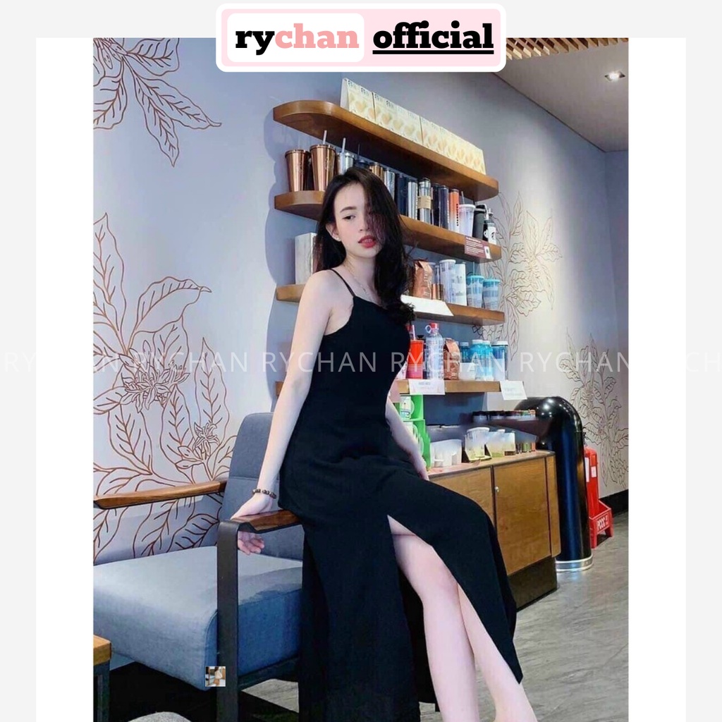 Đầm Maxi 2 Dây Xẻ Tà Quyến Rũ, Đầm Maxi Đi Biển Cuốn Hút - DM333