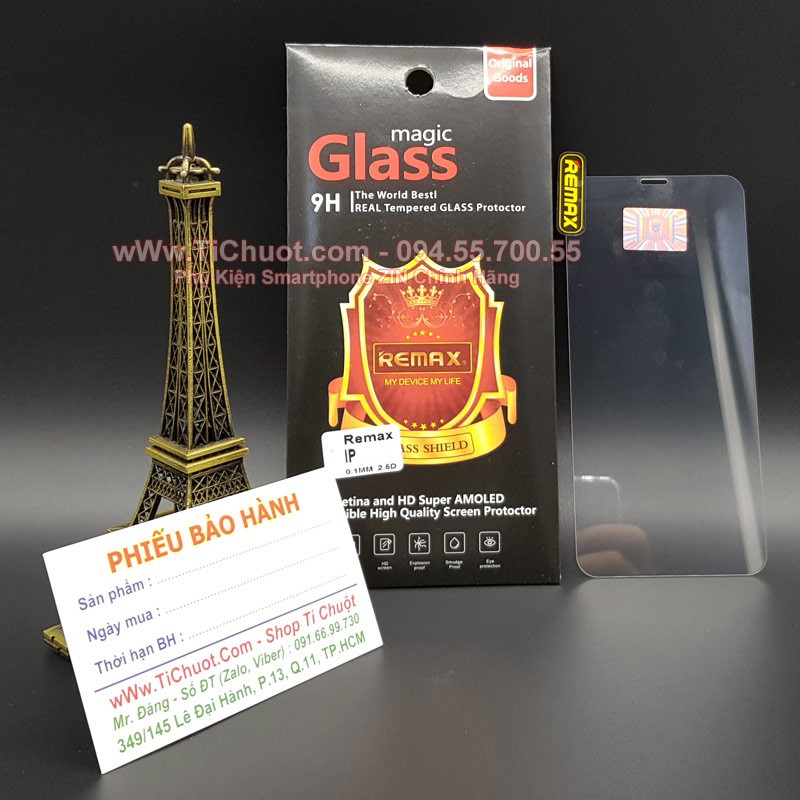 Kính Cường Lực iPhone 11 Pro Max/ XS MAX REMAX mỏng 0.15mm - KO FULL, 9H-2.5D
