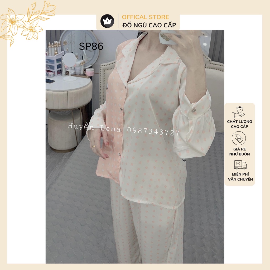 Đồ bộ Pijama - Bộ lụa mango dài tay Cao Cấp,thiết kế nhẹ nhàng trang nhã | BigBuy360 - bigbuy360.vn