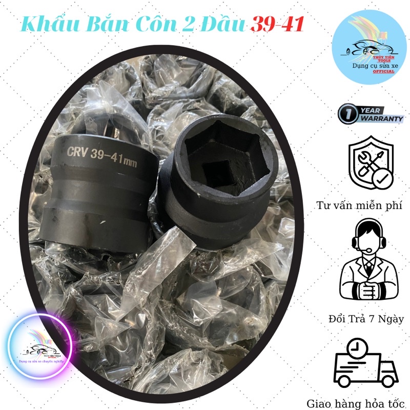 Khẩu bắn côn 2 đầu 39-41 chân 1/2 Không Cần Sử Dụng Đầu Chuyển Thép CRV