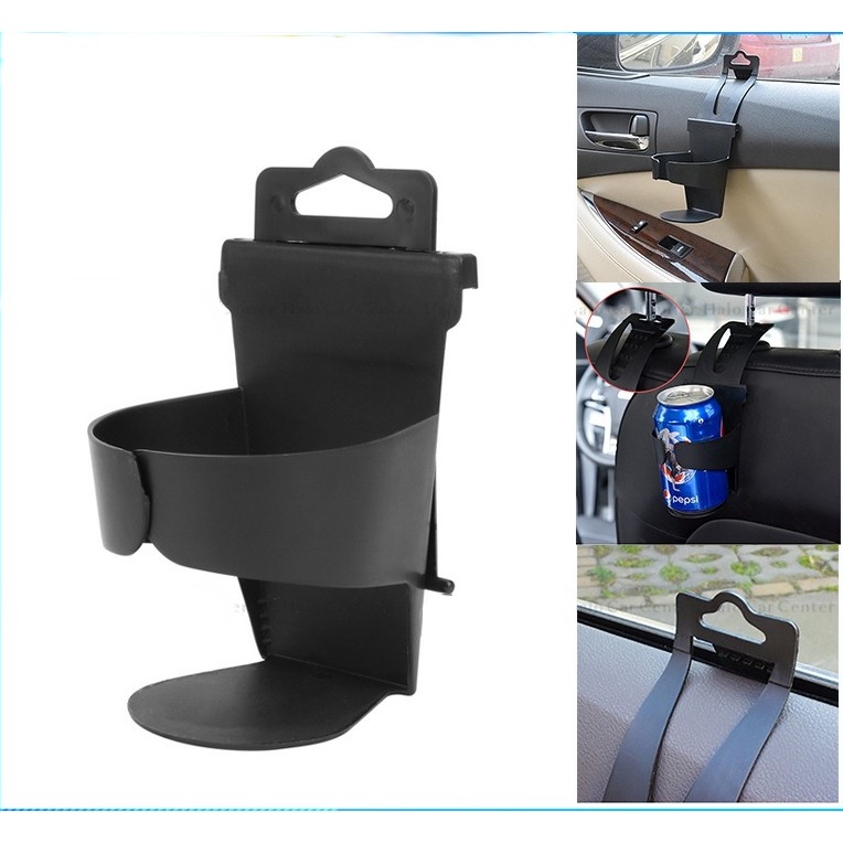 Giá Đỡ Chai Nước Màu Đen Gắn Cửa Xe Hơi Tiện Dụng