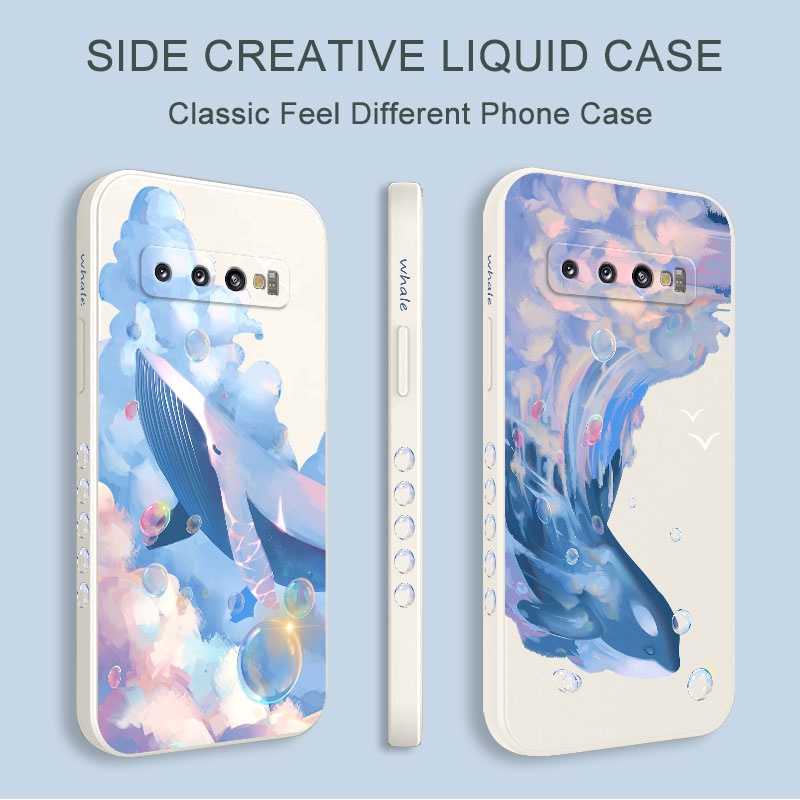 Ốp Điện Thoại Hình Cá Voi Cho Samsung Galaxy S10 S10E Plus S9 Plus