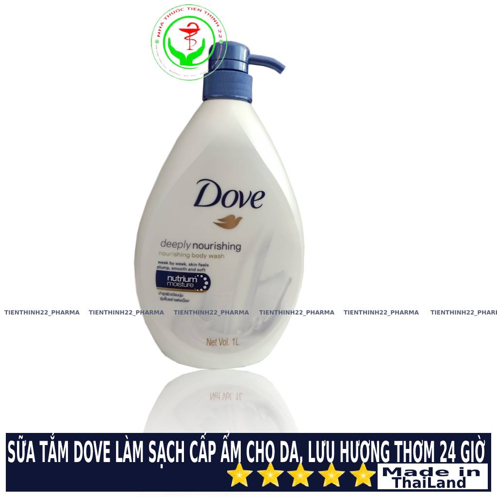 Sữa tắm dưỡng ẩm chuyên sâu DOVE deeply nourishing 1L - Thái Lan