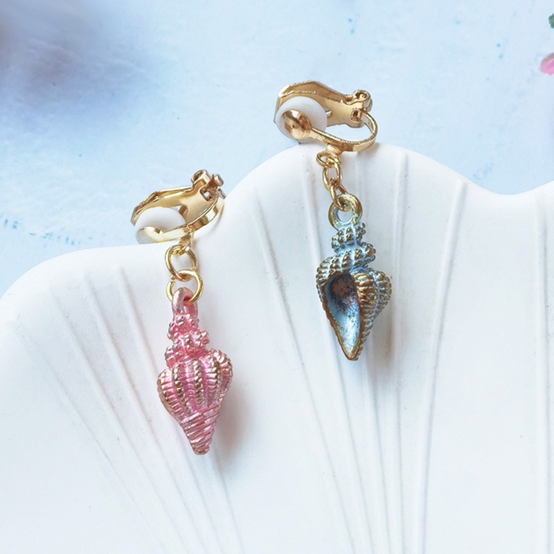 Khuyên Tai Dạng Kẹp Không Xỏ Họa Tiết Sao Biển Hoạt Hình Màu Vàng Đồng Phong Cách Đại Dương Phong Cách Hàn Quốc Dành Cho Bé Gái