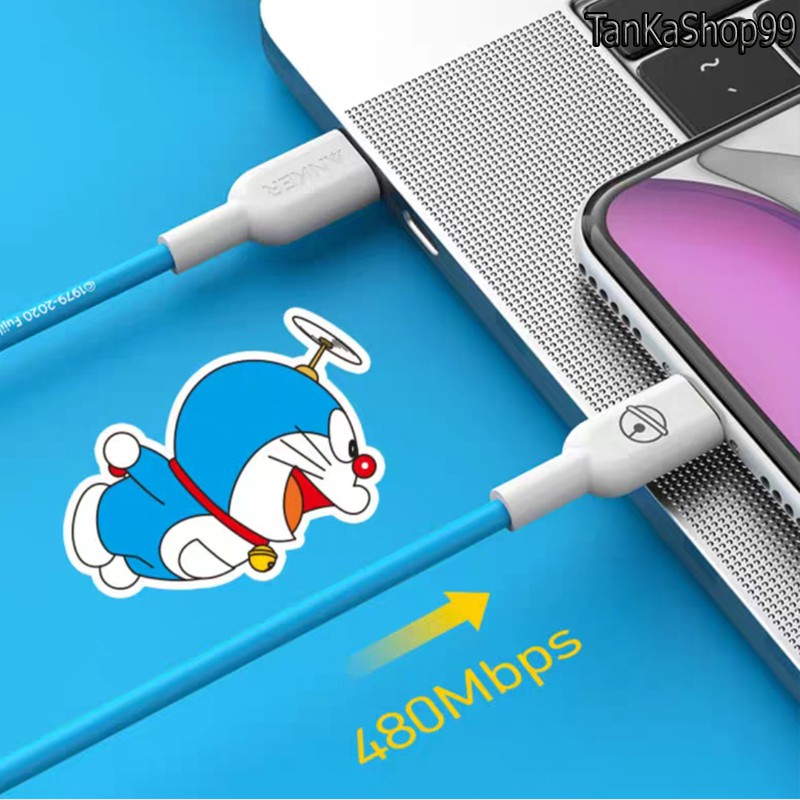  Cáp Sạc ANKER x Doraemon PowerLine II Usb-C to Lightning 0.9m - A8632