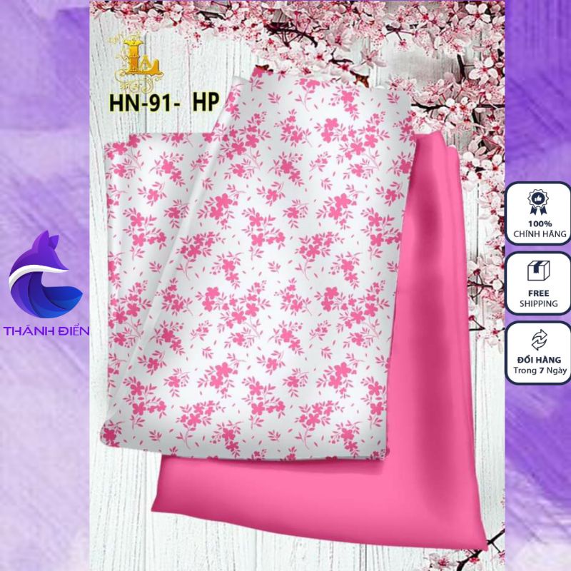 Vải lụa áo dài 3D cao cấp thời trang nữ truyền thống mềm mịn co giản hoa nhí đều đồng phục mana Thánh Điển Shop