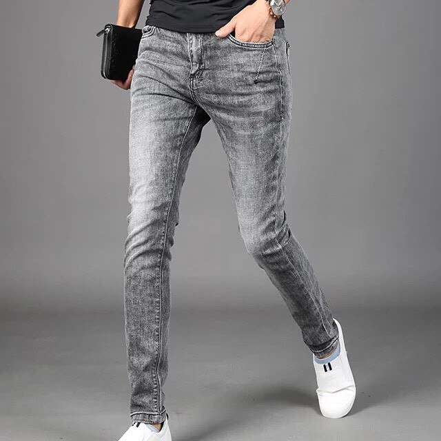Quần Jeans Năm Đen Xám Thiết Kế Đẹp Mắt Hợp Thời Trang 2020 M01