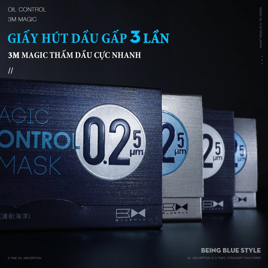 BLUEMAN Giấy Thấm Dầu Dưỡng Ẩm Làm Sạch Da Mặt Chất Lượng Cao | BigBuy360 - bigbuy360.vn