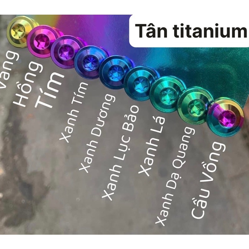 Combo 21 ốc titan gắn full dàn áo Sirius cực đẹp ko rỉ sét