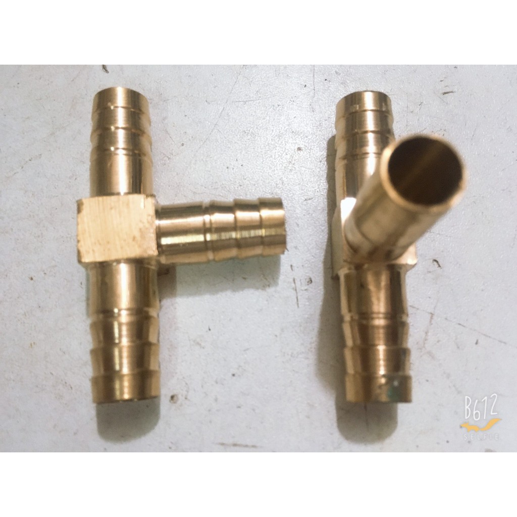 Đuôi chuột chữ T chia 3 dùng cho ống nước, gas 10mm