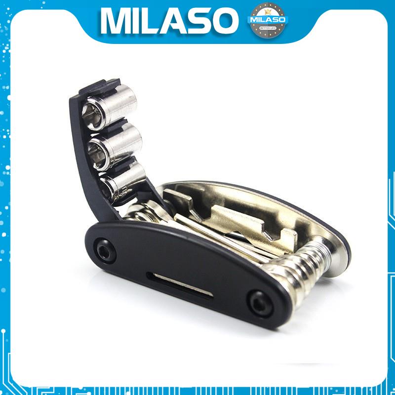 Dụng cụ đa năng MILASO dụng cụ sửa chữa đồ dùng, xe đạp đa năng 16 món tiện dụng HG-001210