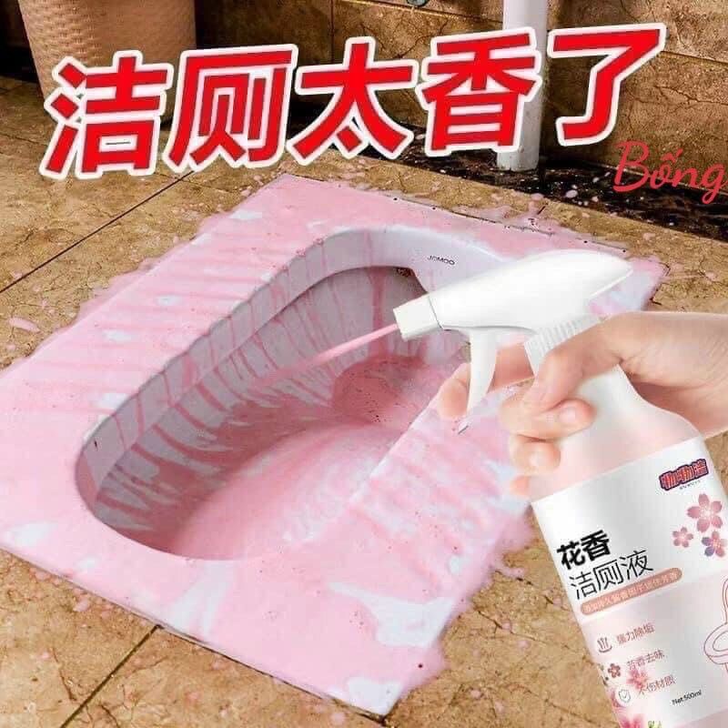 Chai Xịt Tẩy Rửa Nhà Về Sinh, Bồn Cầu, Tẩy Bếp Hương Nước Hoa Anh Đào Không Mùi Độc Hại
