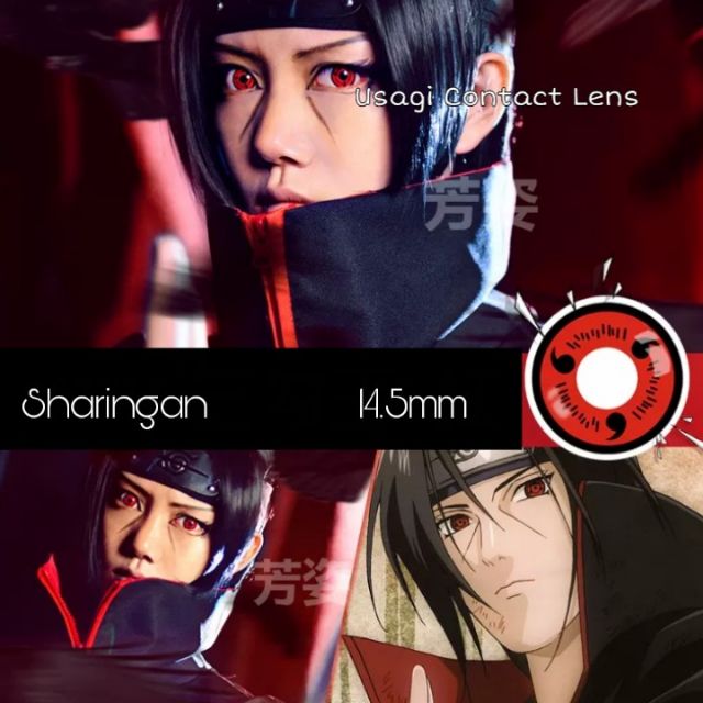 SHARINGAN : lens cosplay : Ib trước khi đặt( Usagi Contaclens)