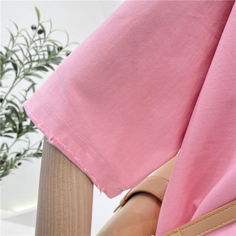 SUXI Áo Thun Tay Ngắn Dáng Rộng In Hình Phong Cách Retro Hàn Quốc Cho Nữ