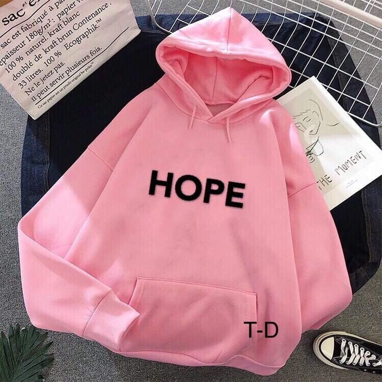 Áo hoodie Hope chữ ngực TDU0120