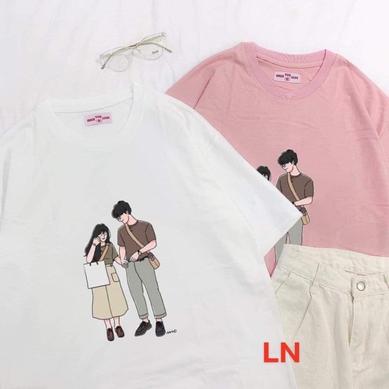 Áo phông đôi bạn đứng TH6