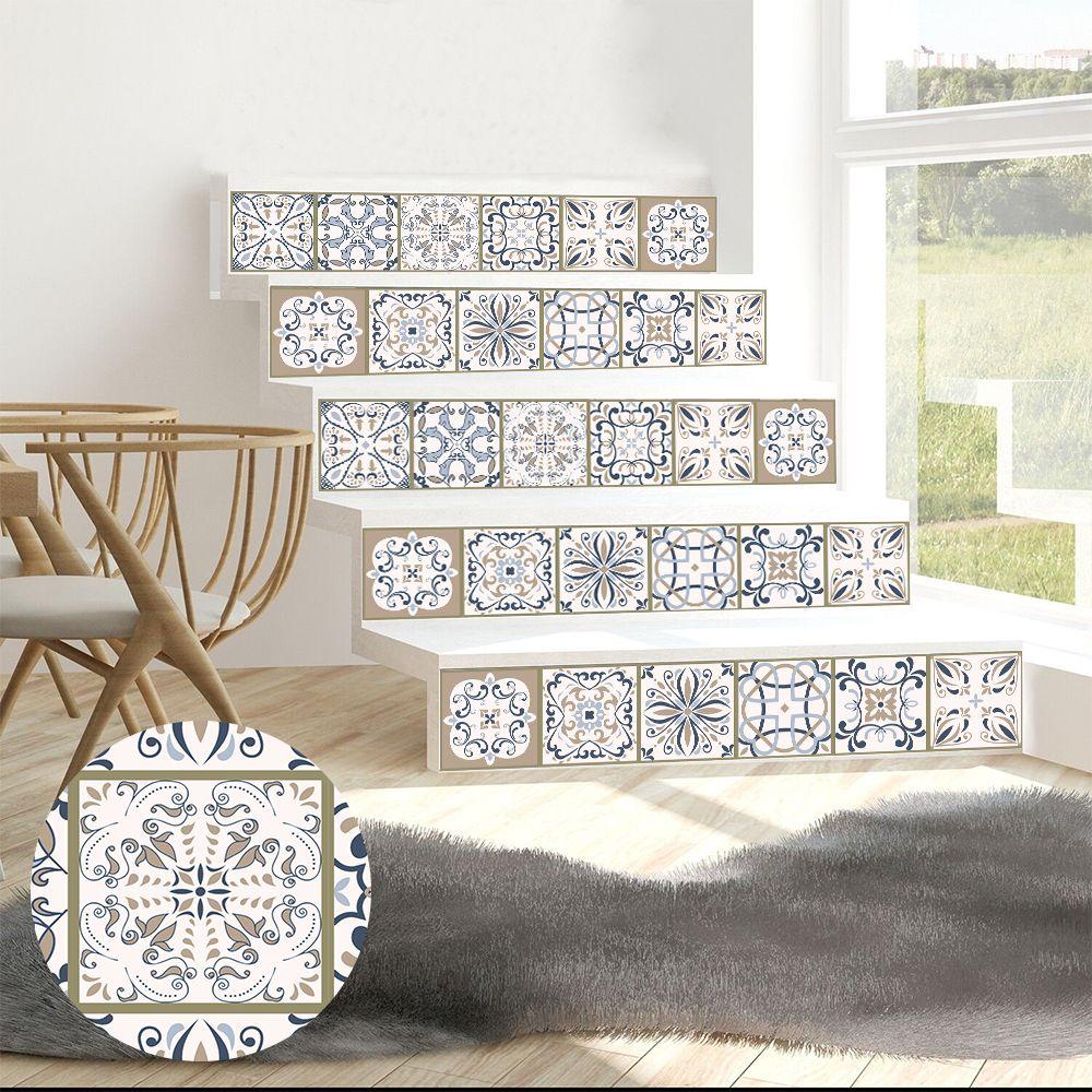 CONOPERY Bộ 10 Miếng Dán Trang Trí Cầu Thang Chống Thấm Nước Tiện Dụng