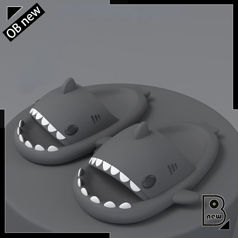 Dép Đi Trong Nhà Và Ngoài Trời Chống Trượt Hình Cá Mập Dễ Thương Màu Mới Dành Cho Trẻ Em Người Lớn