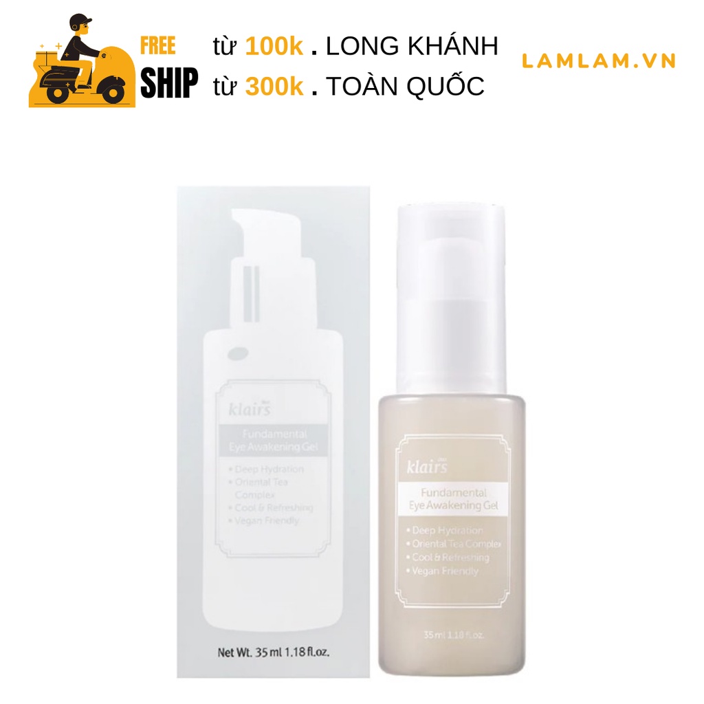 Kem Dưỡng Mắt Dear Klairs Dạng Gel Làm Giảm Bọng Mắt 35ml