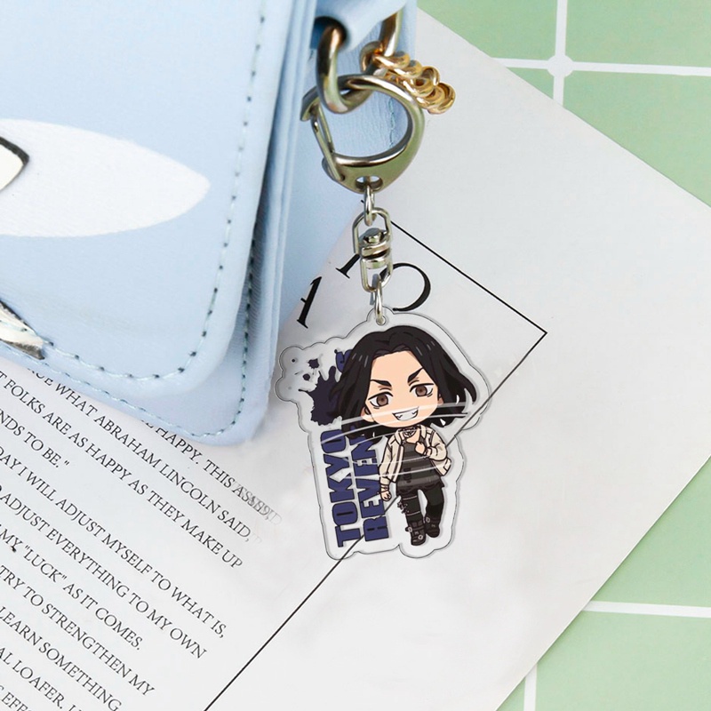 Móc Khóa Hình Nhân Vật Anime Tokyo Revengers Ken Takemichi Hinata Atsushi Chibi Đáng Yêu