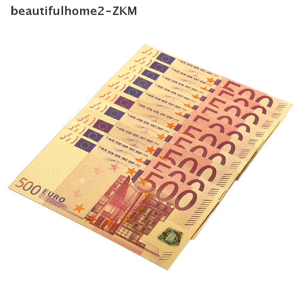 1 Đồng Tiền Giấy Màu Vàng Kỉ Niệm EU 2