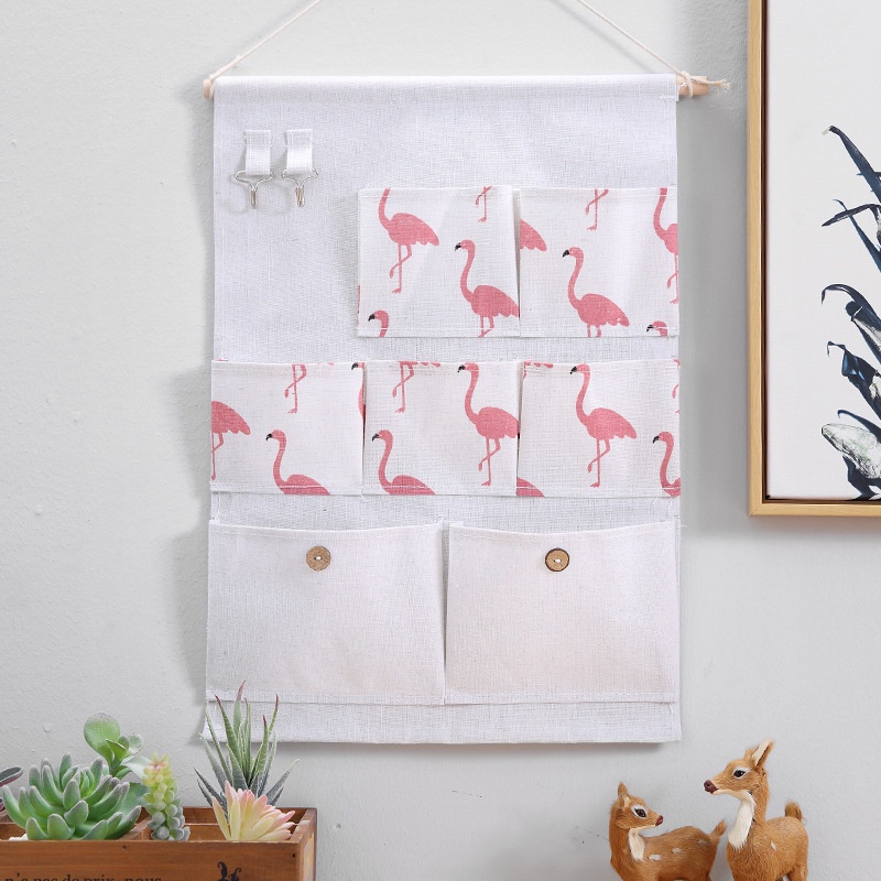 Túi Treo Đồ 7 NGĂN Décor Hiện Đại Nhiều Họa Tiết - Khung Treo Nhiều Ô Trang Trí Phòng Ngủ, Bàn Làm Việc