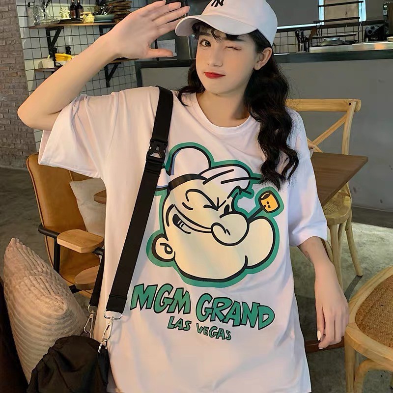 ÁO THUN IN HOẠT HÌNH CHẤT THUN COTTON MỀM MỊN