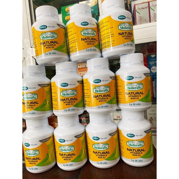 [CHÍNH HÃNG] MEDICRAFTS NATURAL VITAMIN E 400 IU ( ENAT 400 CHAI) chính hãng #MYPHAMGIARE