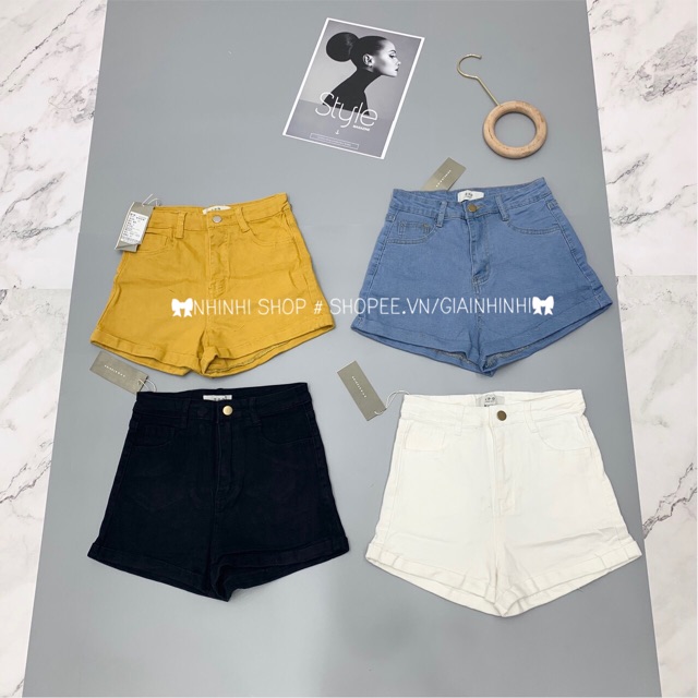 Quần short màu chất giãn, Quần short nữ cap cao QS6300 - NhiNhi Shop