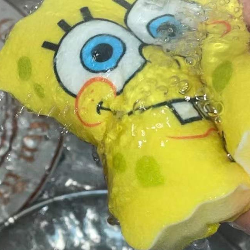 Miếng Xốp Rửa Chén Hai Mặt Hình SpongeBob