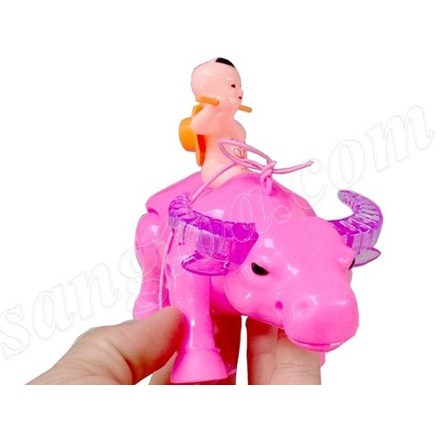 Đồ chơi con  Trâu dùng pin,2 mầu hồng và vàng đồng,bố mẹ ghi chú mầu, nếu ko shop gửi mầu ngẫu nhiên