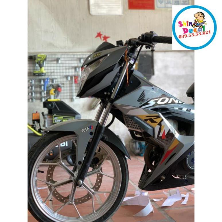 Tem xe sonic 150 R tặng logo