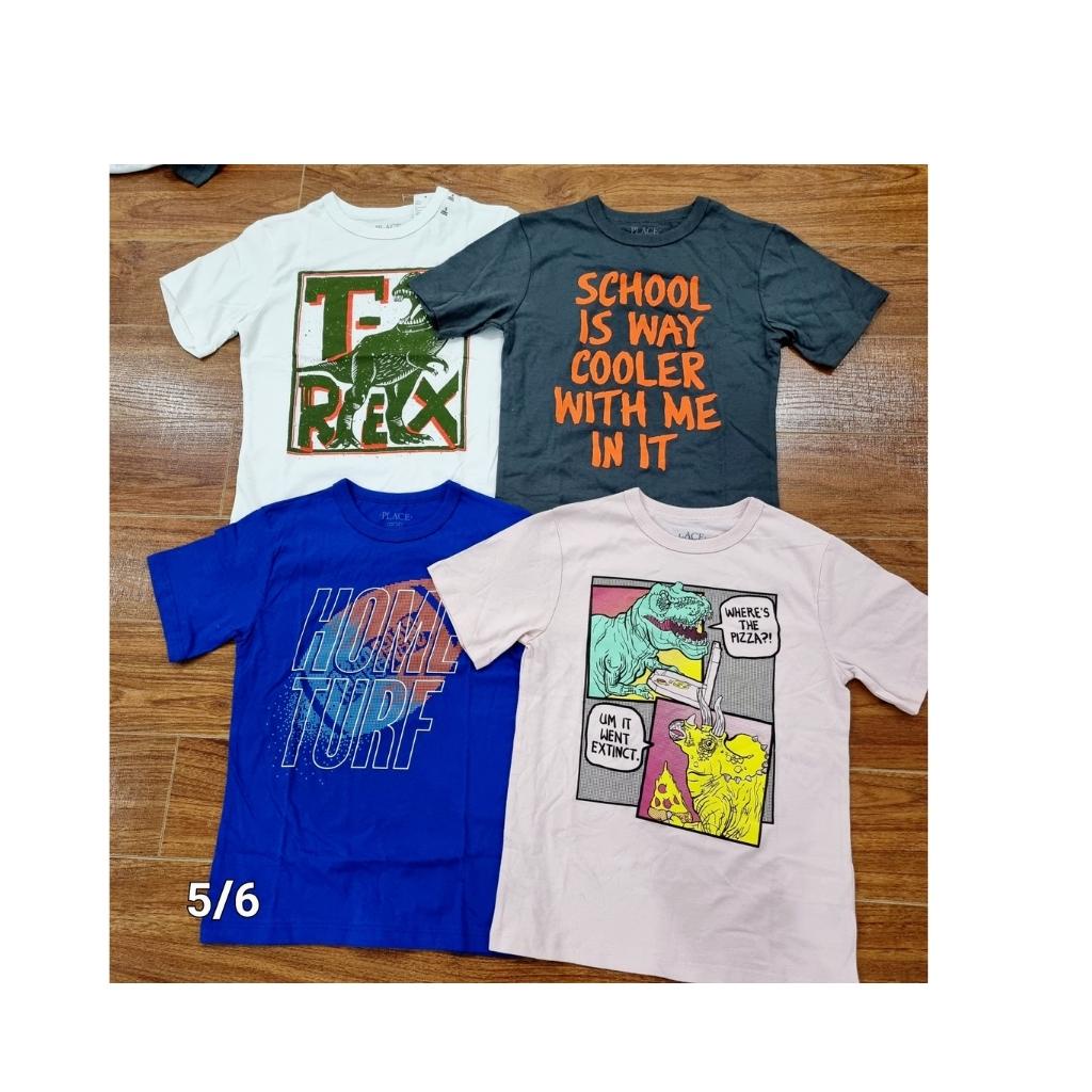 Áo Phông Cộc Tay bé Trai Size Đại 5, 6,7,8 Tuổi Xuất Dư Cotton Mềm Mịn Hippo House