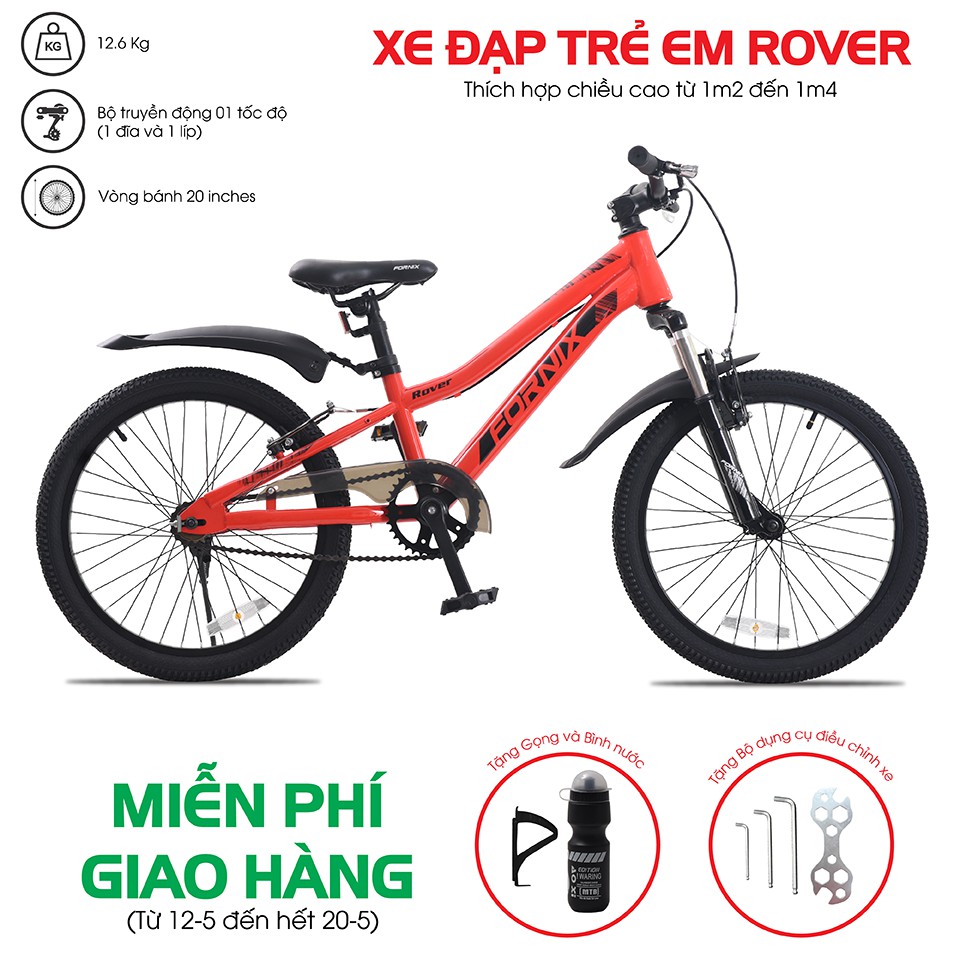 (Chính hãng) Xe đạp trẻ em thể thao Fornix ROVER 20''- Bảo hành 12 tháng